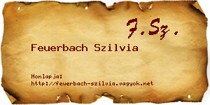 Feuerbach Szilvia névjegykártya